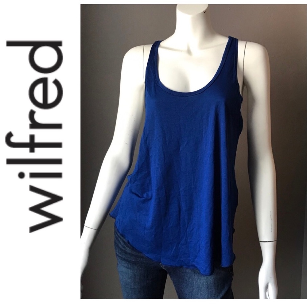 WILFRED BRIGHT ROYAL BLUE BASIC TANK TOP SZ LARGE
